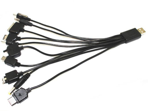 Cable Multicargador Para Celulares Tipo Pulpo Usb 10 En 1
